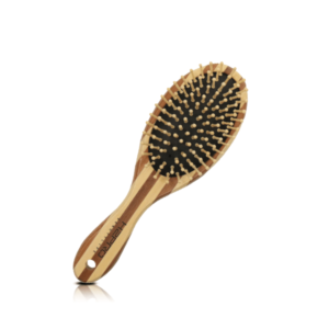 Medium Bamboo Wood Bristle Paddle Brush - Image 1