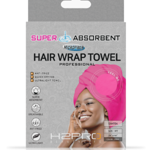 SUPER ABSORBENT HAIR WRAP – Pink - Image 1