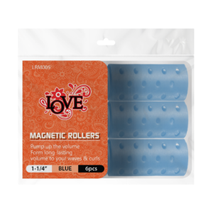 MAGNETIC ROLLERS 1-1/4" BLUE / 6PCS - Image 1