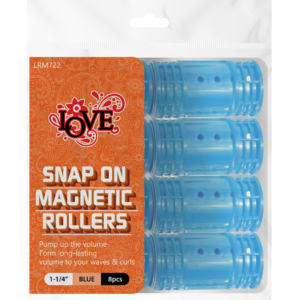 SNAP ON MAGNETIC ROLLERS 1-1/4" BLUE / 8PCS - Image 1