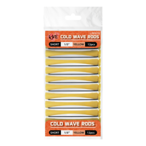 COLD WAVE RODS SHORT 1/5" YELLOW / 12PCS - Image 1