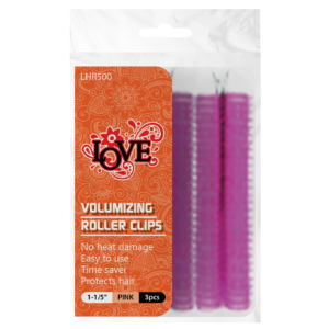 VOLUMIZING ROLLER CLIPS 1-1/5" PINK / 3PCS - Image 1
